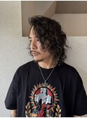 大人の男のボブパーマ