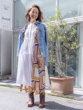 くらげ美容院 武蔵小杉 大人くせ毛が造る上品カール・美肌ブラウン[30代40代50代]