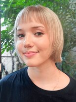 バロックトーキョー(BAROQUE TOKYO)&nbsp;ブロンドハイライト/ばっさりカット【表参道原宿美容室】