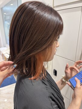 ケンジ 平塚 アネッタ(KENJE annetta) イヤリング★オレンジ