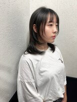 ラグナ(LAGUNA)&nbsp;ウルフレイヤー/暗染ブルーブラック/暗髪/ミディアムレイヤー