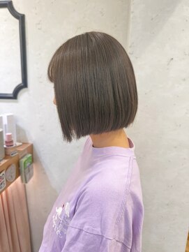 ロンドプランタン 恵比寿(Lond Printemps) オリーブグレー/ボブ/顔周り/小顔/レイヤー/髪質改善/縮毛矯正