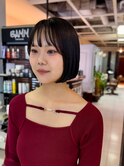 ヘアドネーションでミニマルなボブ【坂根】
