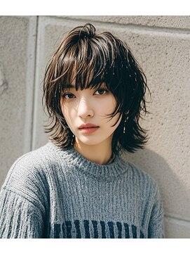 エイチ ウルフカット 大阪梅田(811) ハイライトくびれボブセミロングクラゲヘアショートウルフ