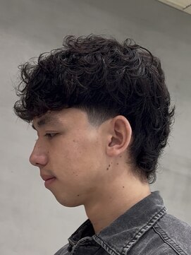 フィフス 渋谷(fifth) 渋谷スペインカールメンズパーママレットヘアフリンジカット眉毛