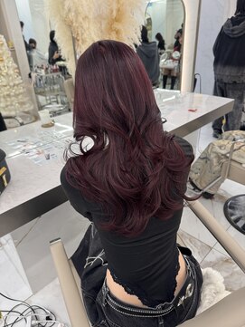 ハッシュカット×ボルドーカラ◎ー