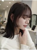 レイヤーカットウルフカットボブグレージュオリーブべージュ