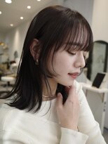ヌヌ 渋谷 原宿 明治神宮前(nunu)&nbsp;レイヤーカットウルフカットボブグレージュオリーブべージュ