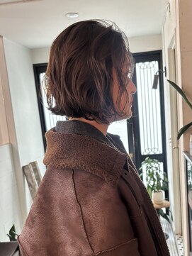 アンプラグド(unplugged) 外国人風ウェーブボブパーマ／unplugged