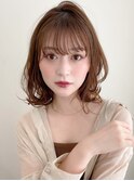 ミディアムレイヤー、外ハネボブ、グレージュ、脱白髪染め☆