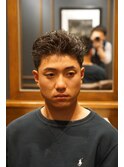 テーパーフェード+ピンパーマ