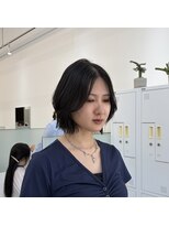 ニトバイアンキシム ボブ(nit by AHNKISM)&nbsp;前髪伸ばしかけの方でも大人っぽくできます♪