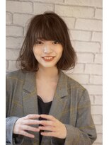 ラルジュ(large)&nbsp;【large】大人ボブパーマ/グレイアッシュ　by鈴木貴仁