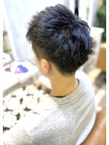 ヘアーラウンジ ハピル(Hair lounge Hapir)&nbsp;スパイキーショート/アッシュブラック/20代30代40代