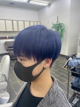 美容室 ファウンティン(fountain) ネイビーマッシュ