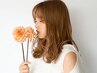 【白髪染め】カット+オーガニックカラー+高補修トリートメント　￥14640～