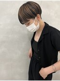 デザインカラーマッシュショート
