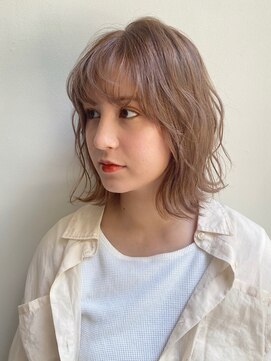 モリオフロムロンドン 三軒茶屋(MORIO FROM LONDON) ラフなウェーブで映画のワンシーンのような洒落くしゃガールに