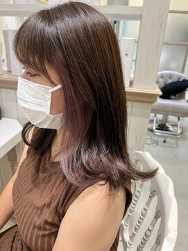 アンソル 戸田店(N'SOL) パープルインナーカラー