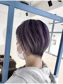 パープルメッシュシルバーグレーカラー