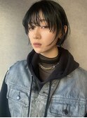 【 ミニボブフェイスレイヤー × ブルーブラック 】浅野美紀