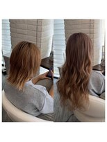 クラン ヘアーアンドスタジオ(CLAN hair & studio)&nbsp;ハイトーンエクステブリーチインナーミルクティーベージュ