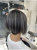 ショートボブ/3Dハイライト