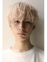 ヘアカロン 熊本本店(Hair CALON)&nbsp;メンズダブルカラーホワイトブロンドメンズブリーチ熊本下通