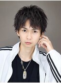 コンマ風ハーフアップバングショート