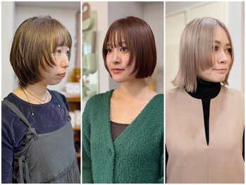 アンドチル 渋谷(AND CHILL)の写真/毛流れを計算した小顔が叶う顔周り＆前髪カット◎スッキリ見える顎ライン～顎上のボブスタイルも人気！