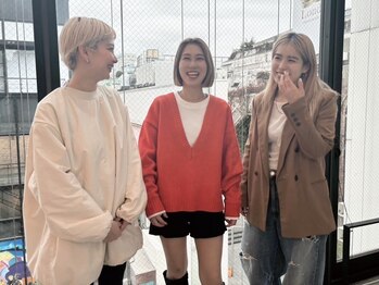 ロンド ボーイ 表参道(Lond BOY)の写真/顔周りレイヤーでボブスタイルも垢抜けた印象の韓国ヘア！ブリーチなしカラーは圧倒的なツヤ感[表参道]