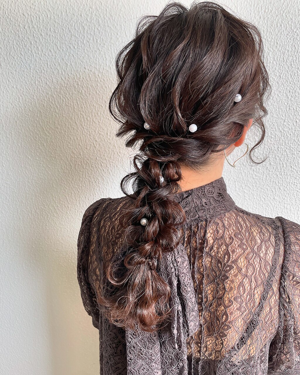 シェル 編みおろしヘアセット