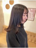 ◎韓国ヘアー顔周りレイヤーおくれ毛ミディアム前髪名古屋/名駅