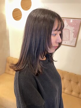 ラヴィズム 名駅店(LUVISM) ◎韓国ヘアー顔周りレイヤーおくれ毛ミディアム前髪名古屋/名駅
