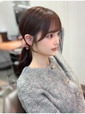 小顔前髪顔まわりカットサイドバングイメチェン可愛い後れ毛