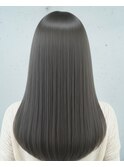 暗髪小顔カット透明感◎ブリーチなしブルーブラックうる艶