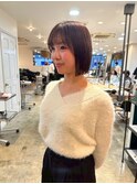 千葉駅/着物ヘア/大人ガーリー/ダークアッシュ/似合わせカット