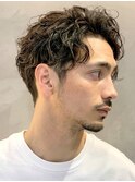 外国人風ワイルドツーブロックパーマ　n8.1.30