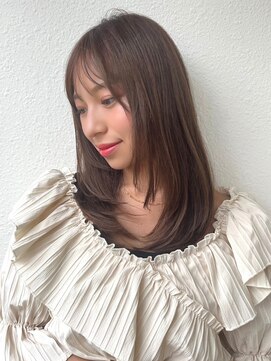 カバーヘア ブリス 上尾西口店(COVER HAIR bliss) 髪質改善/くびれレイヤーブリーチなし春カラー透明感カラーp上尾