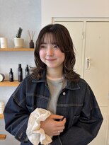 メルト 京橋店(melt)&nbsp;切りっぱなしミディアムパーマスタイル
