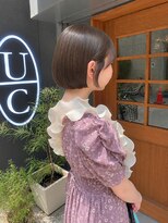 ウィーク 梅田(UiiC)&nbsp;ちゅるんっとミニボブ◎オリーブブラウン uiic umeda 白井舞美