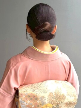ナカオコアフュール(NAKAO COIFFURE) 着物ヘア 和装アレンジ ヘアセット お団子 シニヨン タイト