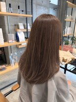 ラボヌールヘアーパルフェ 大宮西口店(La Bonheur hair parfait)&nbsp;(土井)ブリーチなしのダブルカラー×ミルクティー