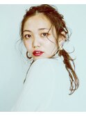 ヘアアレンジ/大人可愛い/モテ髪カタログ/小顔/ウルフカット