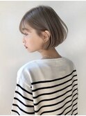 【GARDEN川谷】20代30代大人可愛い小顔ボブ×グレージュ