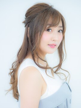 オーブ ヘアー ブランコ 久米川店(AUBE HAIR Blanco) ゆるふわ儚いハーフアップアレンジ