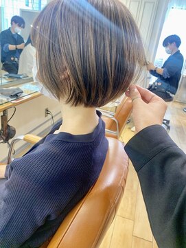 キャンバス バイ ネオリーブ 横浜西口(Canvas by neo.) 大人かわいい小顔丸みのあるショートボブ 20代30代40代