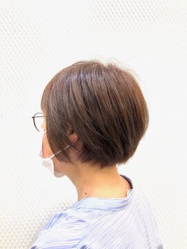 クオリス 上福岡店(QUALIS) 小顔/ショート/ショートボブ/暖色系カラー/白髪染め/40代50代