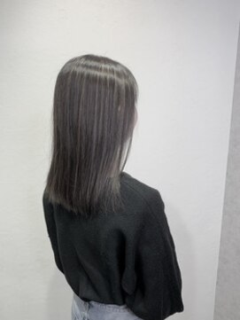 エイム ヘア デザイン 町田店(eim hair design) コントラストハイライト/大人ハイライト/レイヤーミディ/耳掛け