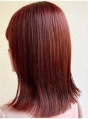ブリーチオンカラー/艶感ブロンズレッド